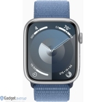 Apple Watch Series 9 GPS 45mm Silver Aluminium with Storm Blue Sport Loop (MR9F3)