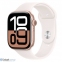 Смарт-годинник Apple Watch Series 10 GPS + Cellular 46mm Rose Gold Alu. Case w. Light Blush Sport Band - S/M (MWY63)