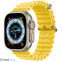 Apple Watch Ultra GPS + Cellular 49mm Titanium Case with Yellow Ocean Band (MNHG3)