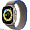 Apple Watch Ultra GPS + Cellular 49mm Titanium Case with Blue/Gray Trail Loop - S/M (MNHL3)