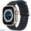 Apple Watch Ultra GPS + Cellular 49mm Titanium Case with Midnight Ocean Band (MQFK3)