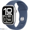 Смарт-годинник Apple Watch Series 10 GPS + Cellular 42mm Silver Alu. Case w. Denim Sport Band - M/L (MWX43) 0