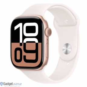 Смарт-часы Apple Watch Series 10 GPS + Cellular 46mm Rose Gold Alu. Case w. Light Blush Sport Band - S/M (MWY63)