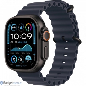 Смарт-годинник Apple Watch Ultra 2 GPS + Cellular 49mm Black Titanium Case w. Navy Ocean Band (MYTC3+MYPA3)