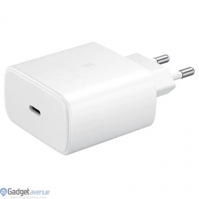 Мережевий зарядний пристрій Samsung 45W Travel Adapter (with Type-C cable) White (EP-TA845XWE)