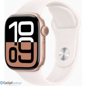 Смарт-часы Apple Watch Series 10 GPS + Cellular 42mm Rose Gold Alu. Case w. Light Blush Sport Band - S/M (MWX93)