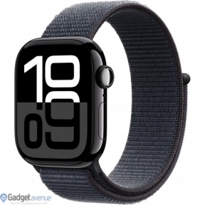 Смарт-часы Apple Watch Series 10 GPS 46mm Jet Black Aluminum Case w. Ink Sport Loop (MWWR3)