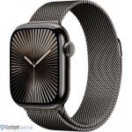 Смарт-годинник Apple Watch Series 10 GPS + Cellular 46mm Slate Titanium Case with Slate Milanese Loop - S/M (MC7R4)