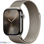 Смарт-годинник Apple Watch Series 10 GPS + Cellular 46mm Natural Titanium Case with Natural Milanese Loop - S/M (MC7Q4)