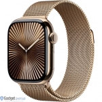 Смарт-годинник Apple Watch Series 10 GPS + Cellular 46mm Gold Titanium Case with Gold Milanese Loop - S/M (MC7T4)